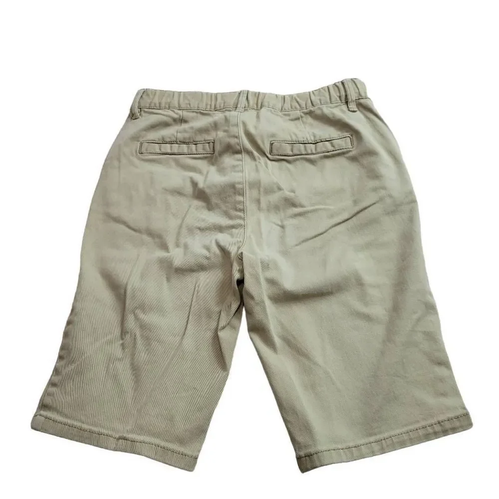 Children's Place khaki uniform bermuda shorts 12S